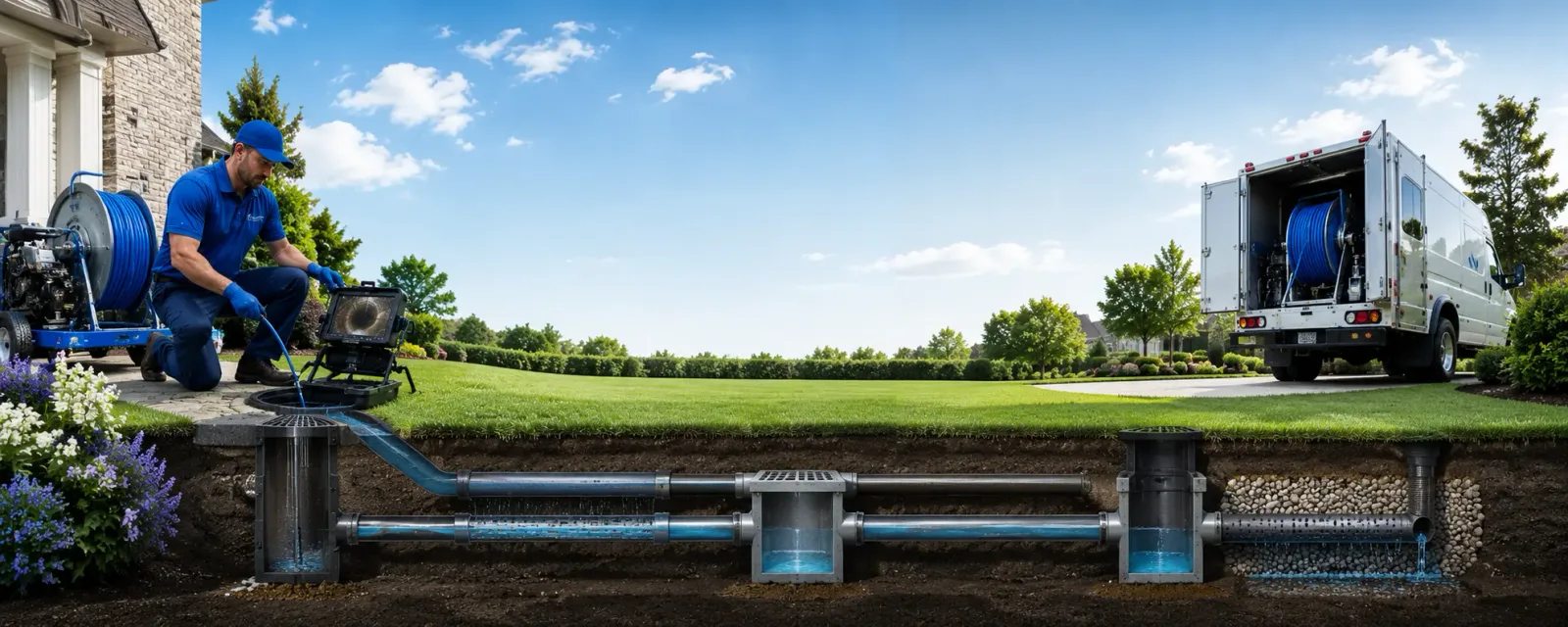 Outdoor drain cleaning information for Barclay, MD